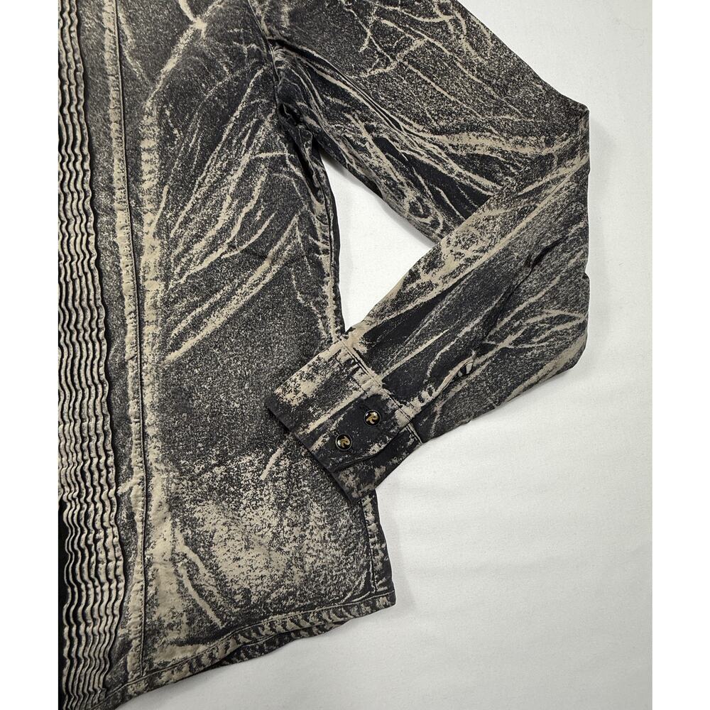 Vintage Replay Made In Italy Charcoal Wash Long Sleeve Women Shirt Fits Size M - Picture 4 of 14